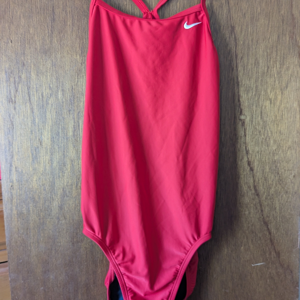 Nike Red One-Piece Swimsuit